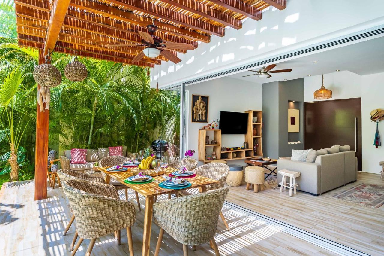 Chic & Mexican Villa, A True Oasis Pool, Security Tulum Eksteriør bilde