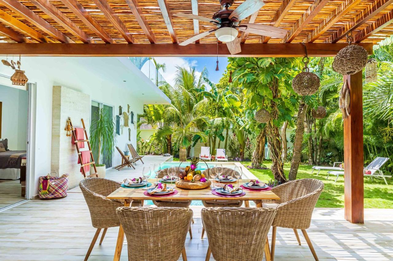 Chic & Mexican Villa, A True Oasis Pool, Security Tulum Eksteriør bilde